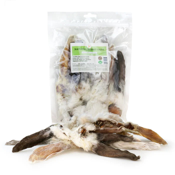 JR Pet Products Rabbit Ears with Hair (100g)