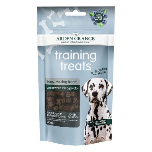 Arden Grange Training Treats Grain Free- Sensitive with Ocean White Fish 80g