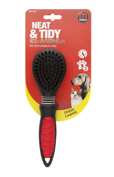 Mikki Easy Grooming Nylon Bristle Brush