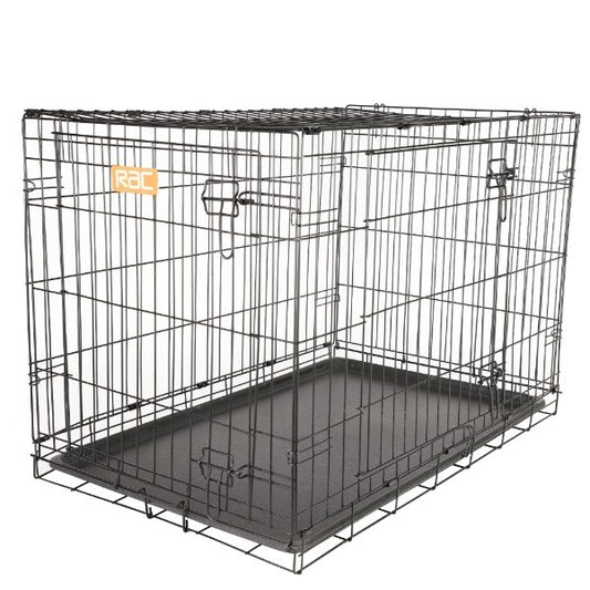 Rac Metal Fold Flat Crate With Plastic Tray