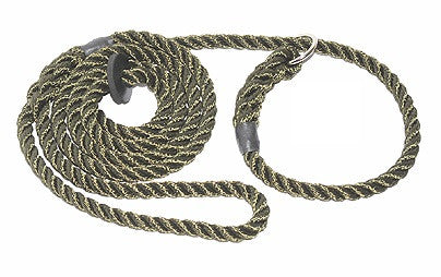 Gun Dog Rope Slip Lead with Rubber Stopper