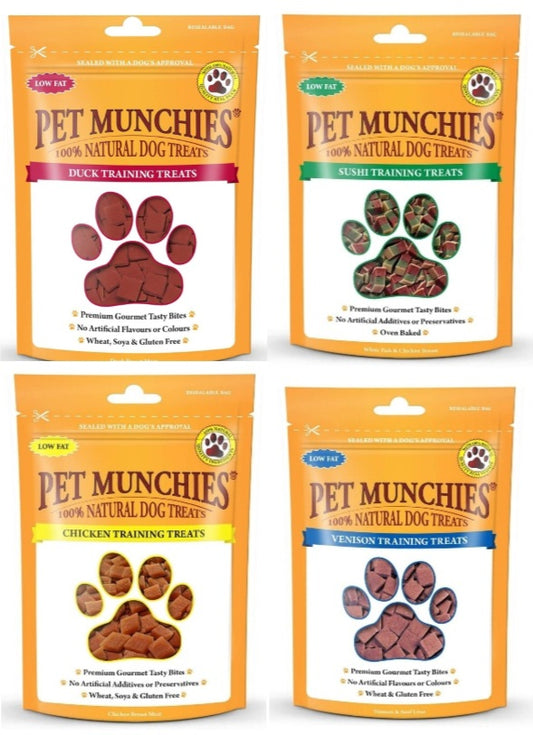 Pet Munchies Training Treats Variety Bundle 4 x 50g