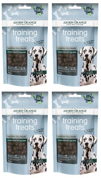 Arden Grange Training Treats Grain Free- Sensitive with Ocean White Fish 4 x 80g