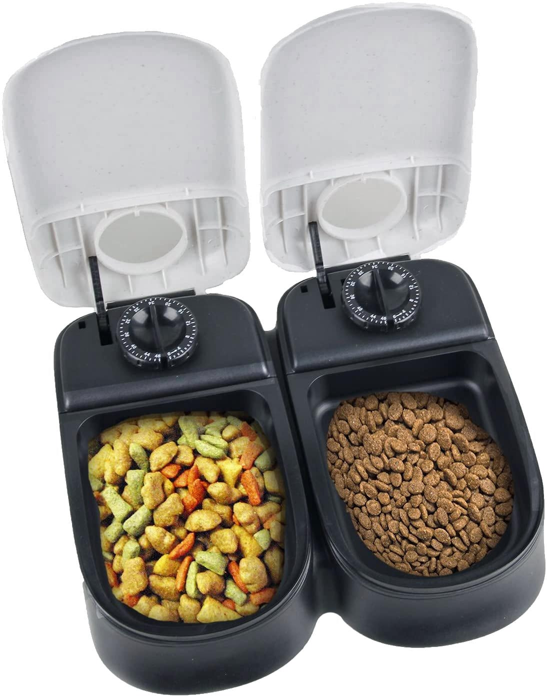 PAWISE Automatic Pet Feeder Double