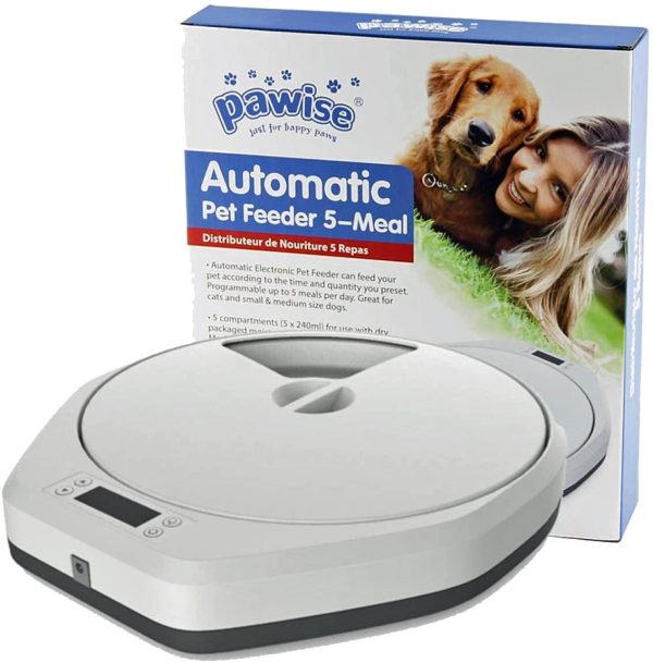 PAWISE Automatic Pet Feeder 5 Meal