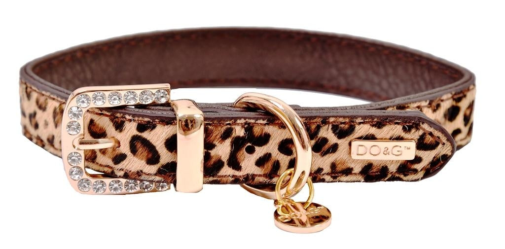 DO&G Dog Collar in Safari Print- Available in 2 colours